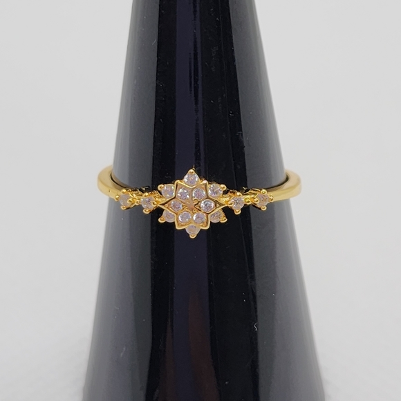18K Yellow Gold Plated 925 Sterling Silver Ring - Picture 3 of 12